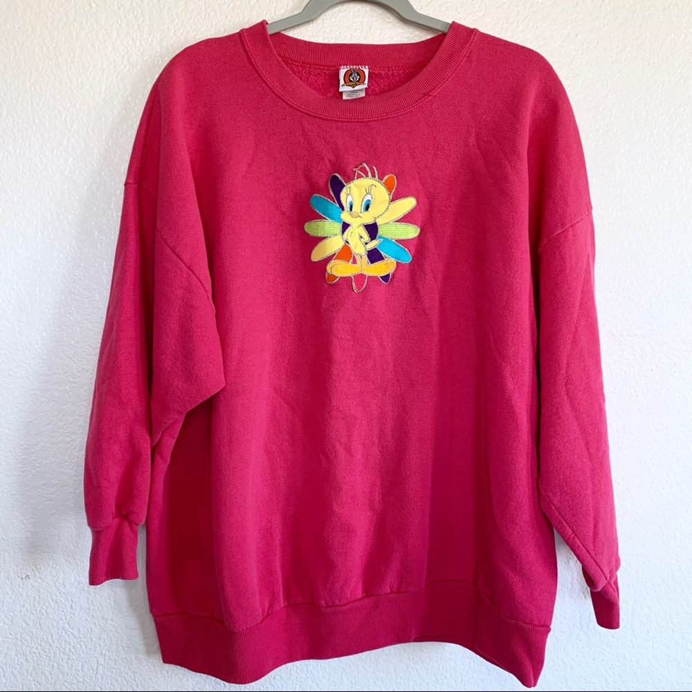 Vintage 90s Looney Toons Tweety Bird Sweatshirt